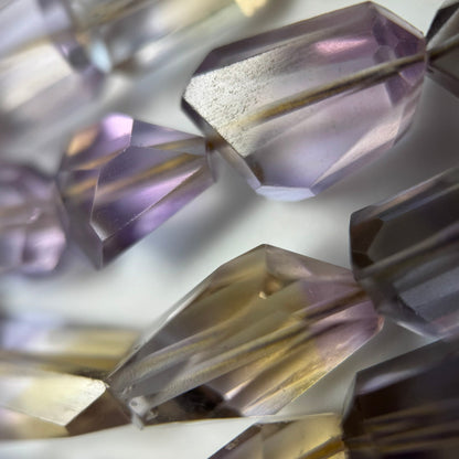 Faceted Ametrine Beads - Freeform - for jewelry making