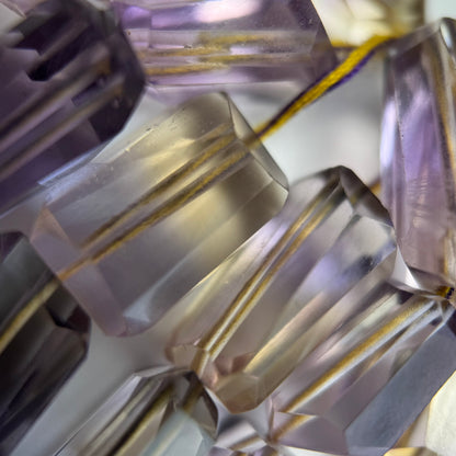 Faceted Ametrine Beads - Freeform - for jewelry making