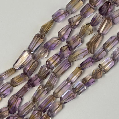 Faceted Ametrine Beads - Freeform - for jewelry making