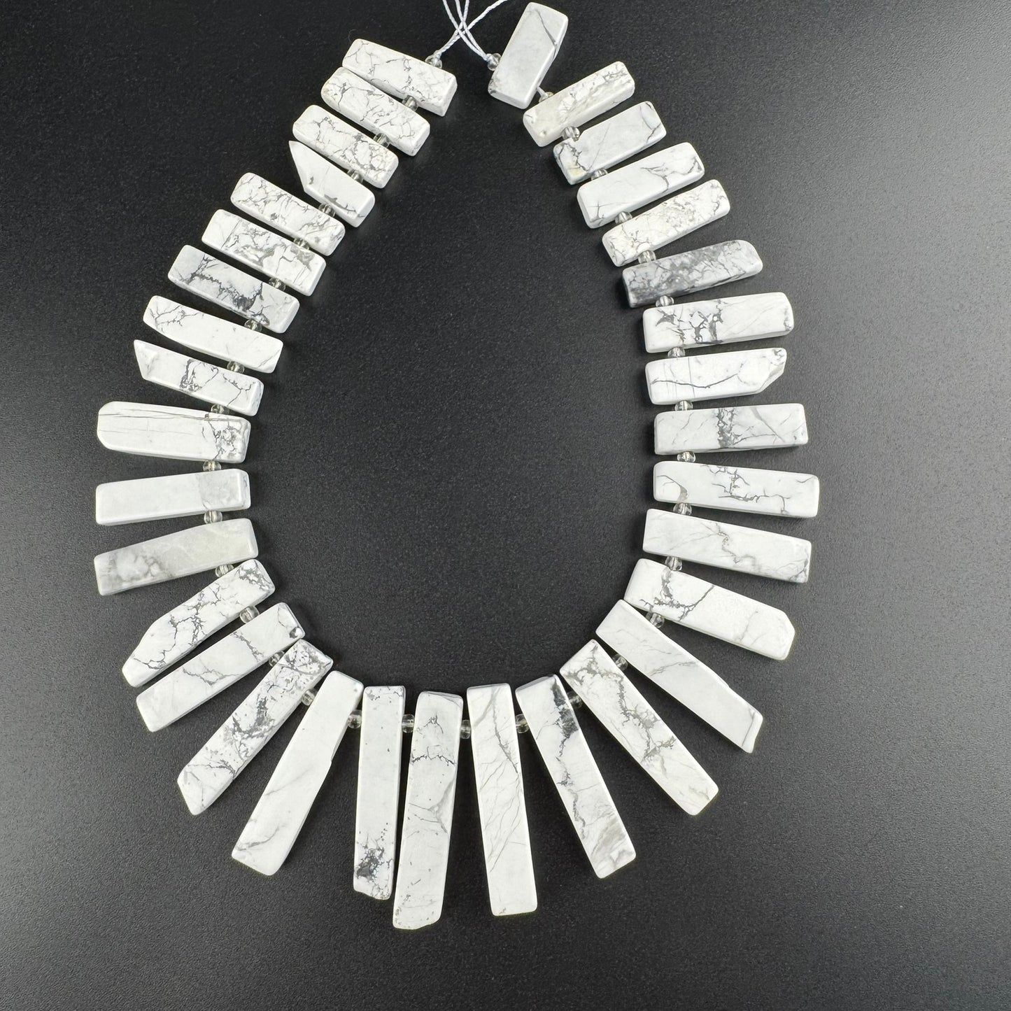 Howlite Blade Shape Gemstone Beads (AB Quality)