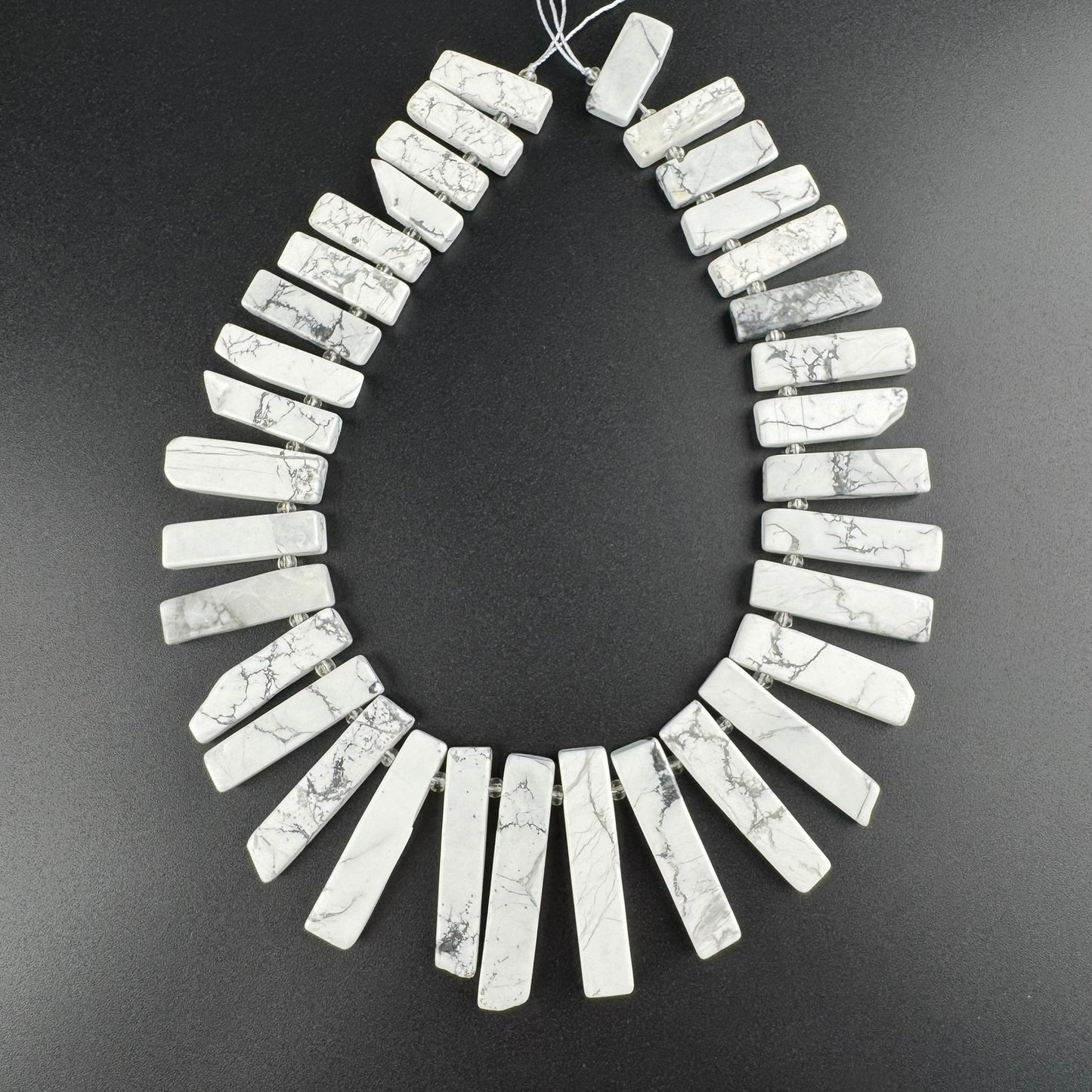 Howlite Blade Shape Gemstone Beads (AB Quality)