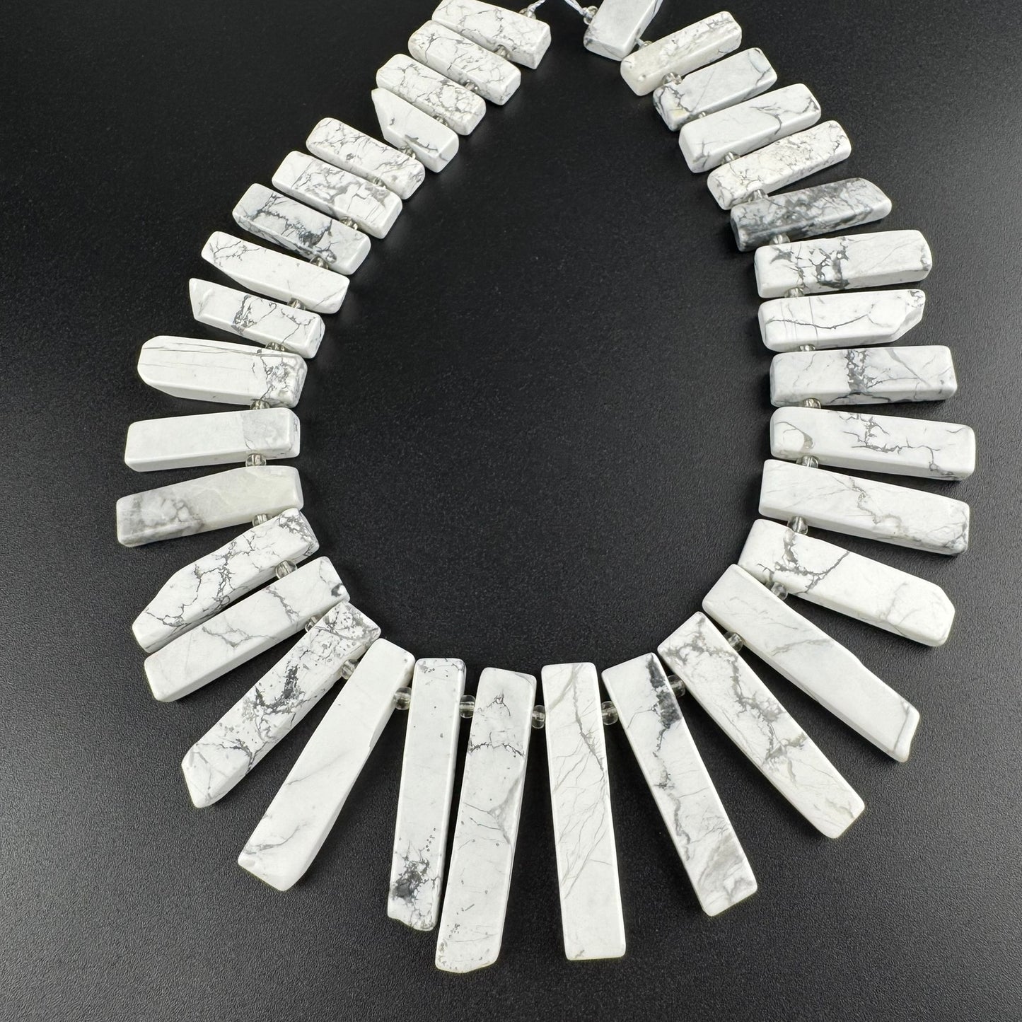 Howlite Blade Shape Gemstone Beads (AB Quality)