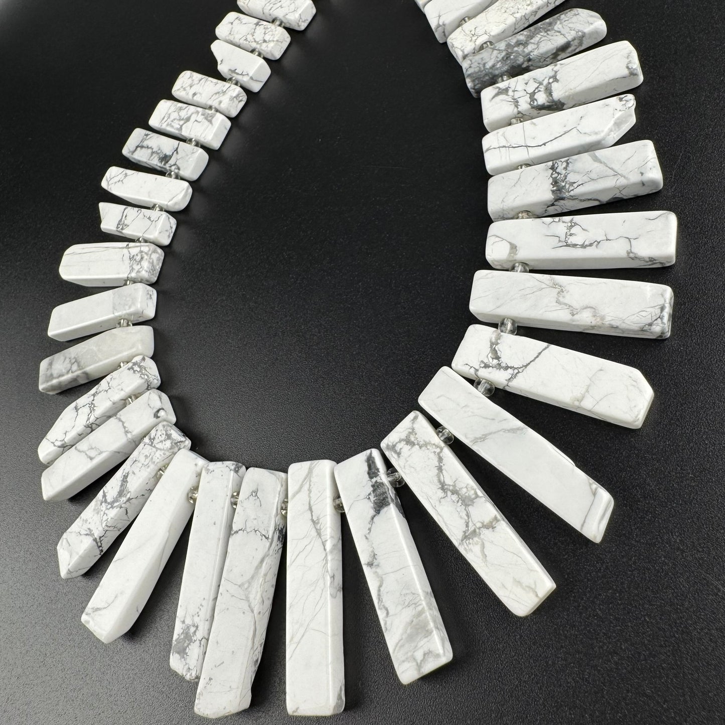 Howlite Blade Shape Gemstone Beads (AB Quality)