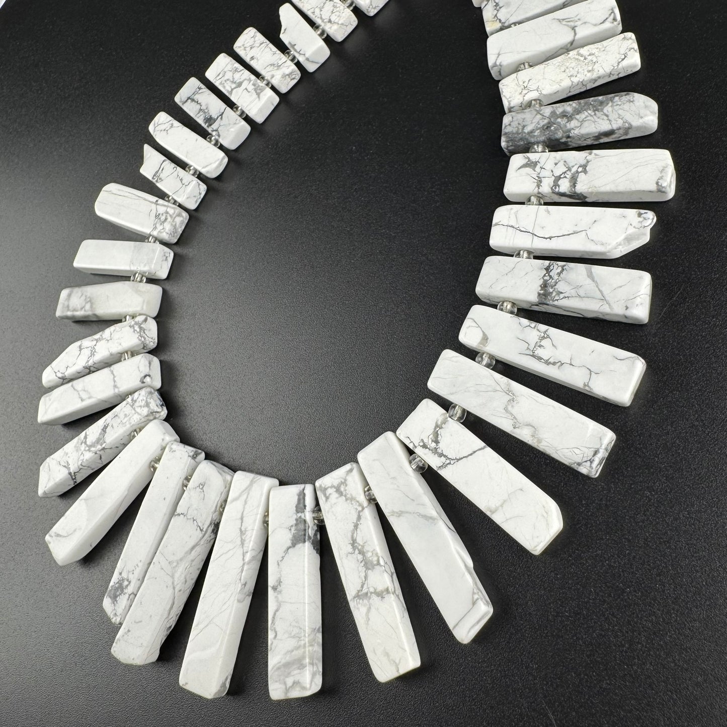 Howlite Blade Shape Gemstone Beads (AB Quality)