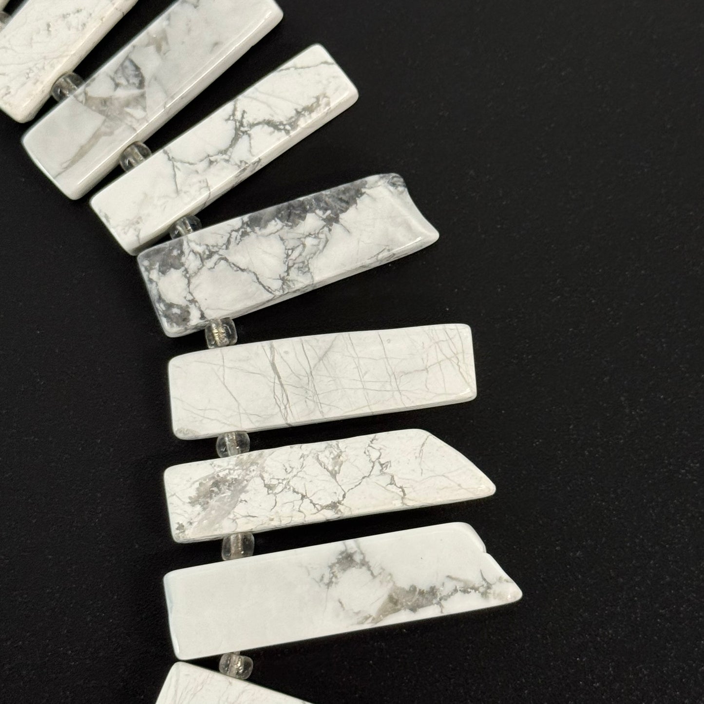 Howlite Blade Shape Gemstone Beads (AB Quality)