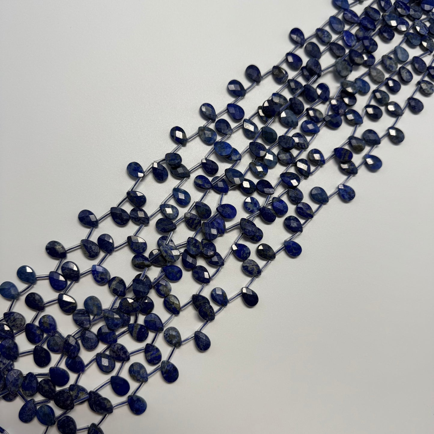 Lapis Lazuli Faceted Pear Shape Beads (A Quality)