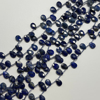 Lapis Lazuli Faceted Pear Shape Beads (A Quality)