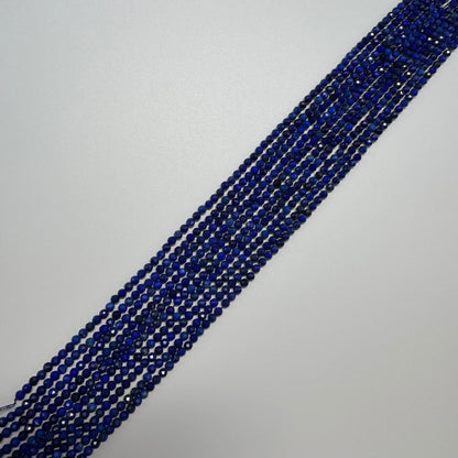 Lapis Lazuli Faceted Round Natural Blue Gemstone