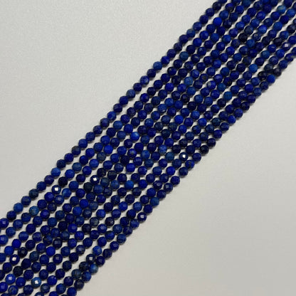 Lapis Lazuli Faceted Round Natural Blue Gemstone