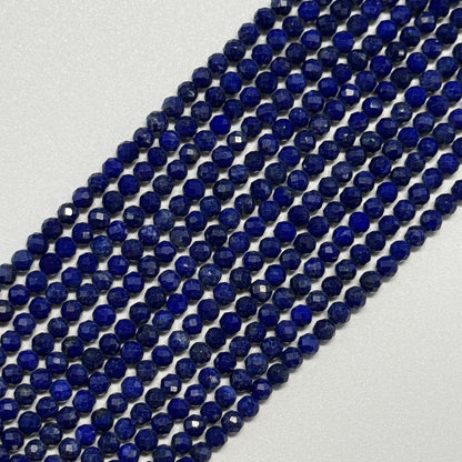 Lapis Lazuli Faceted Round Natural Blue Gemstone