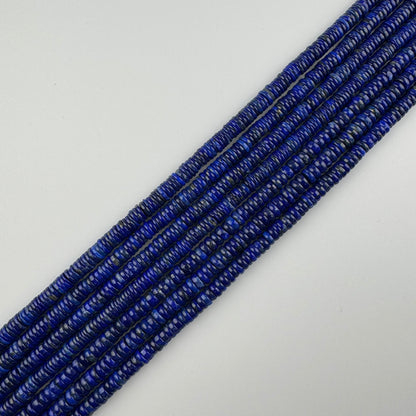 Lapis Lazuli Rondelle Natural Blue Gemstone (AAAA Quality)