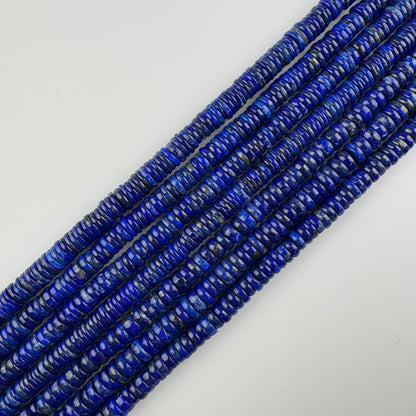 Lapis Lazuli Rondelle Natural Blue Gemstone (AAAA Quality)