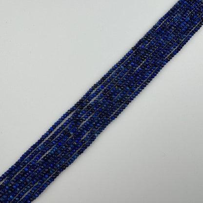 Lapis Lazuli Faceted Rondelle Natural Blue Gemstone (AA Quality)