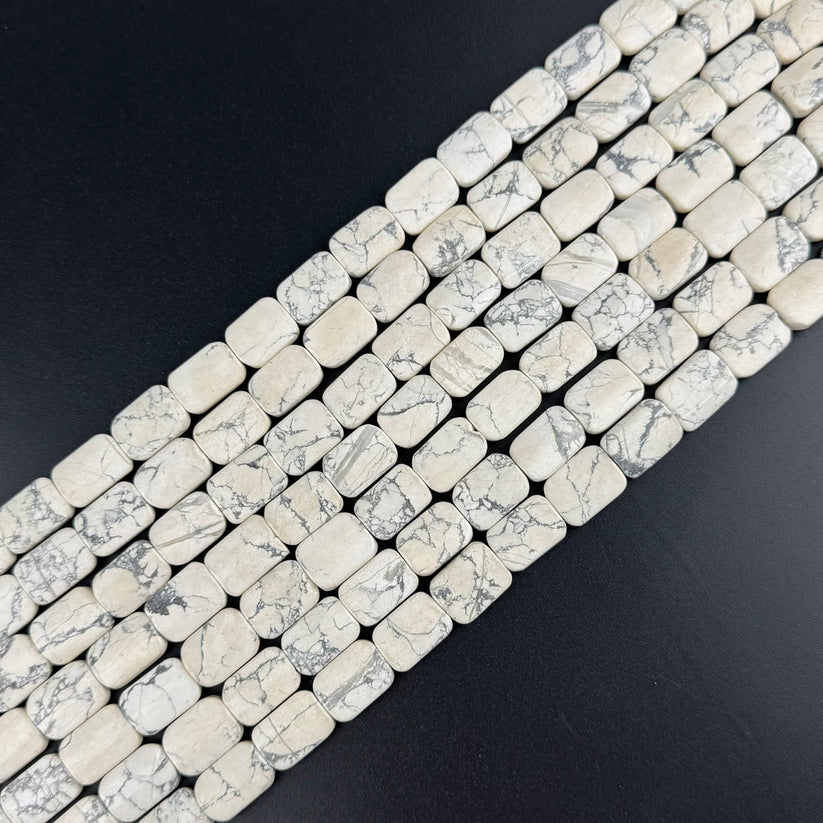 Faceted Rectangular Semi Precious Stone Beads