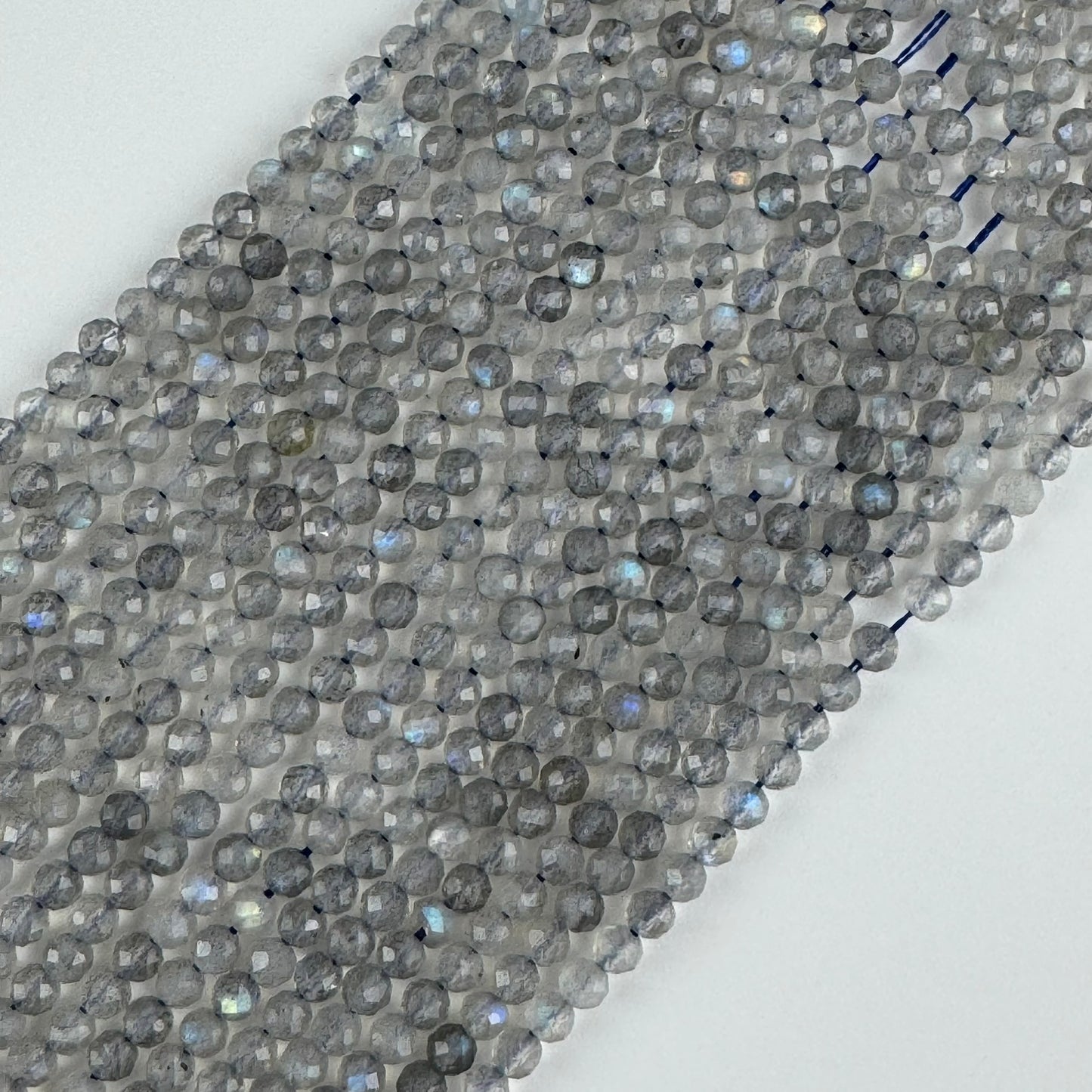 Faceted Labradorite Beads - Round Shape
