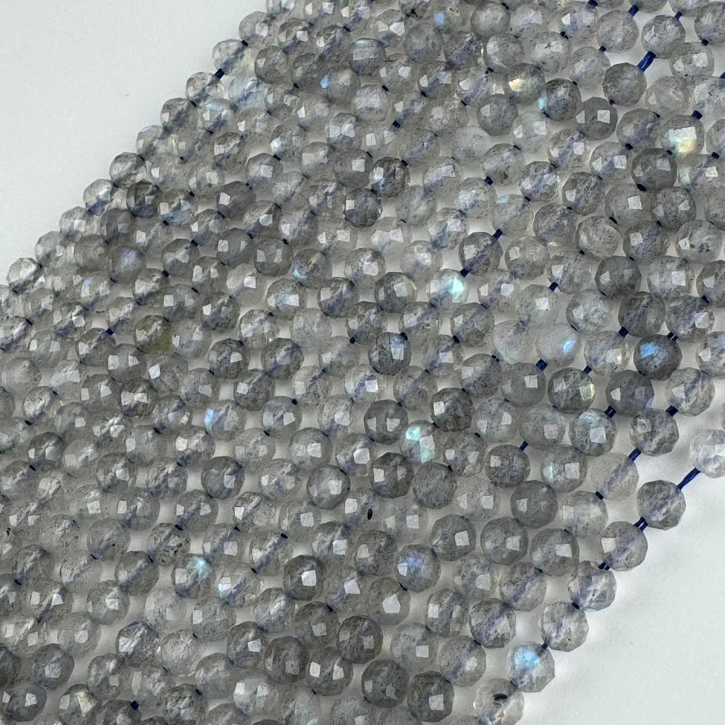 Faceted Labradorite Beads - Round Shape