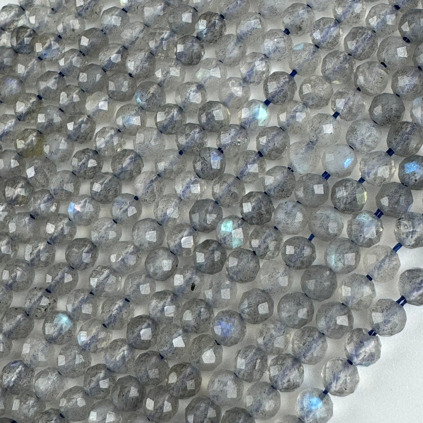 Faceted Labradorite Beads - Round Shape