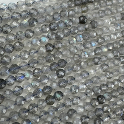 Faceted Labradorite Beads - Round Shape