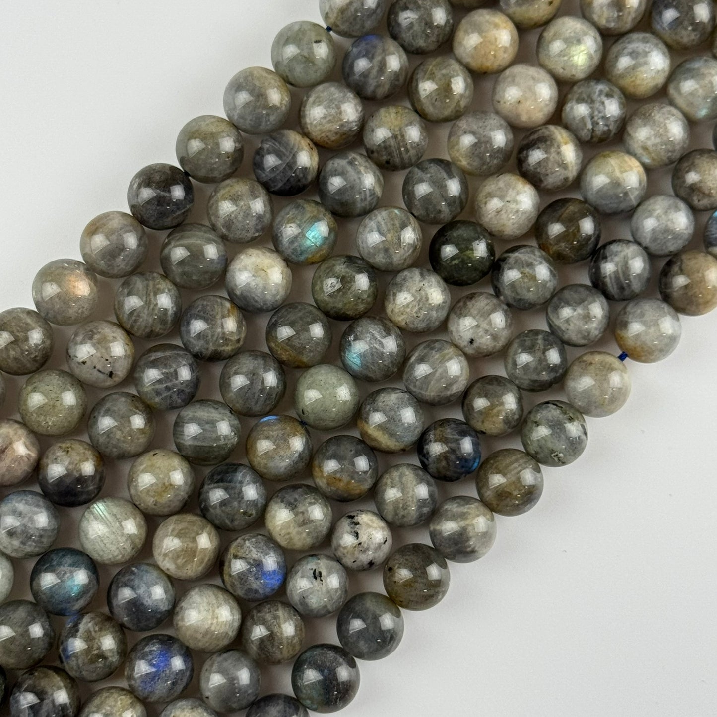 Labradorite Polished Round Beads (A Quality)