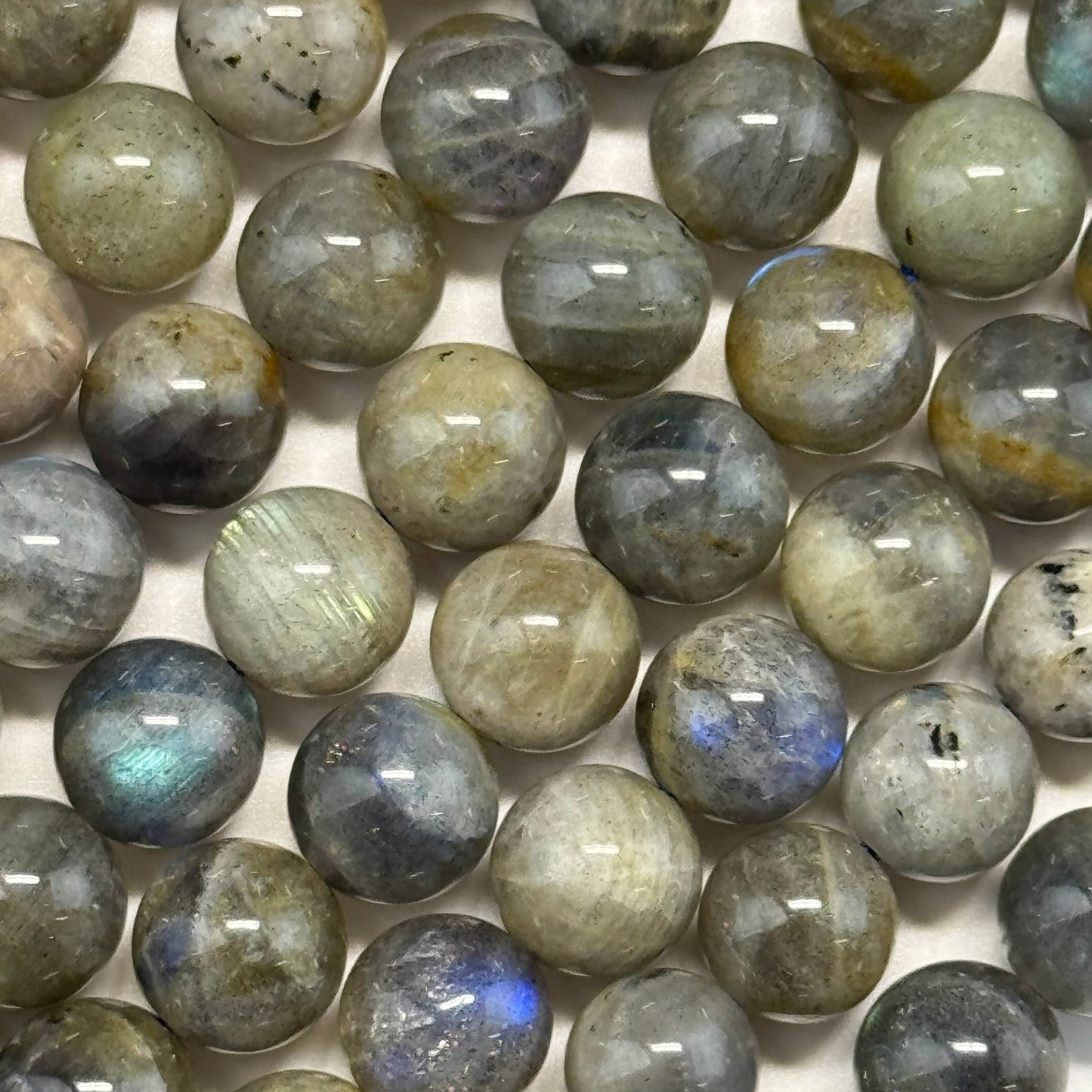 Labradorite Polished Round Beads (A Quality)