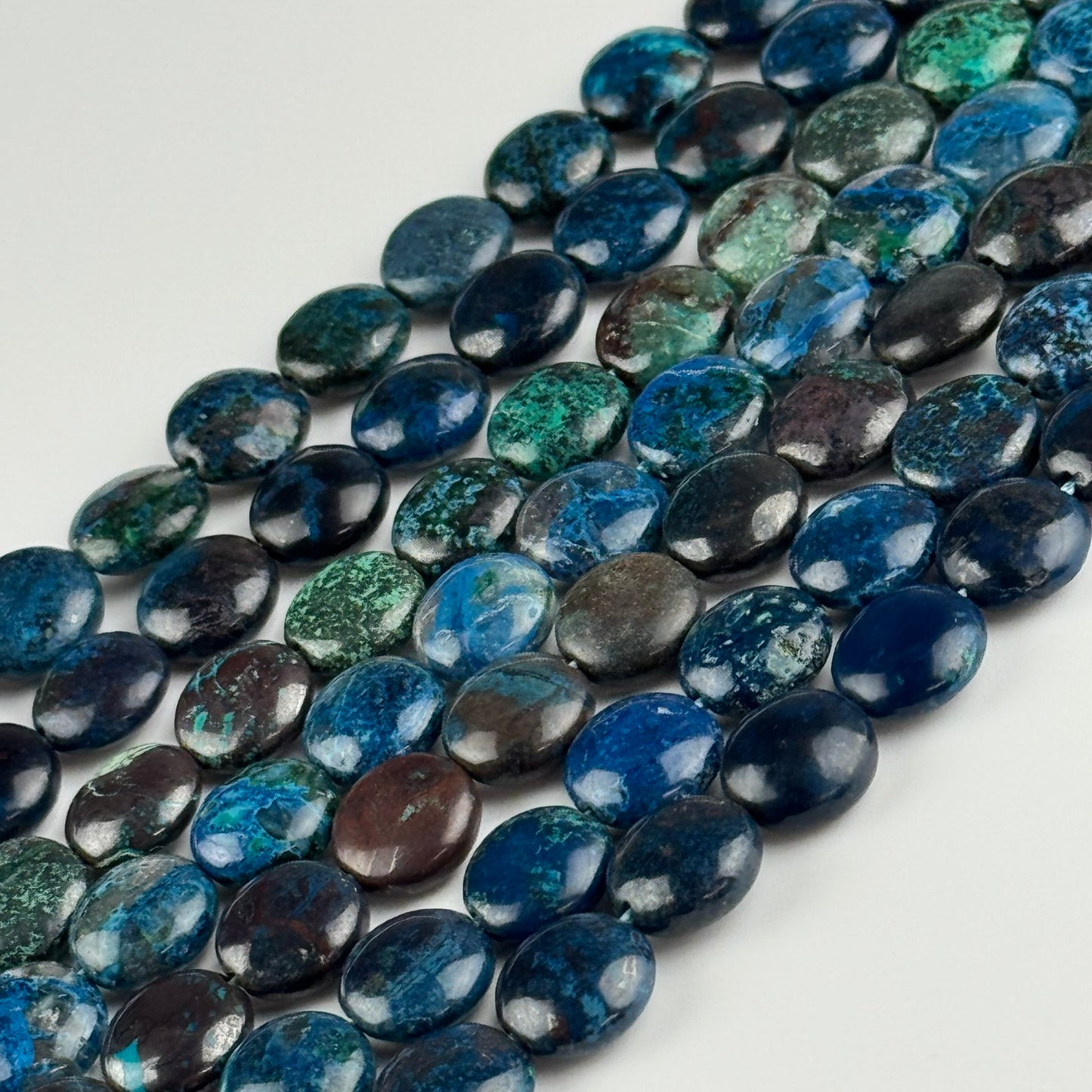 Rare Smarties Shattuckite Polished Round Beads - (AA Quality)