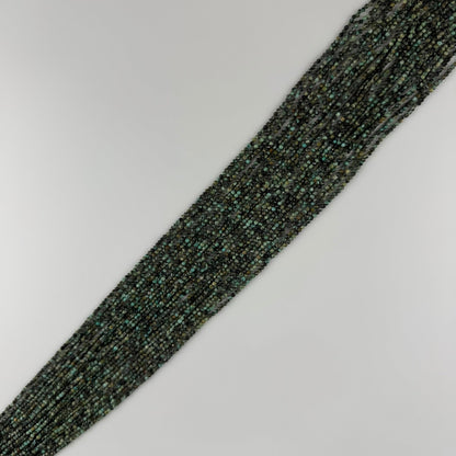 African Turquoise (Jasper) Faceted Round Gemstone Beads - (A Quality)