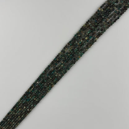 Chrysocolla Faceted Round Gemstone Beads - (AB Quality)