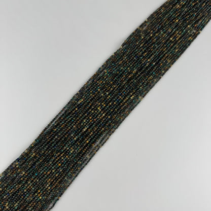 Azurite Chrysocolla Faceted Round Gemstone Beads - (AA Quality)
