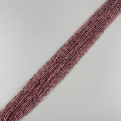Epidot in Quartz Faceted Round Gemstone Beads - (AA Quality)