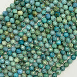 Hemimorphite Faceted Round Beads