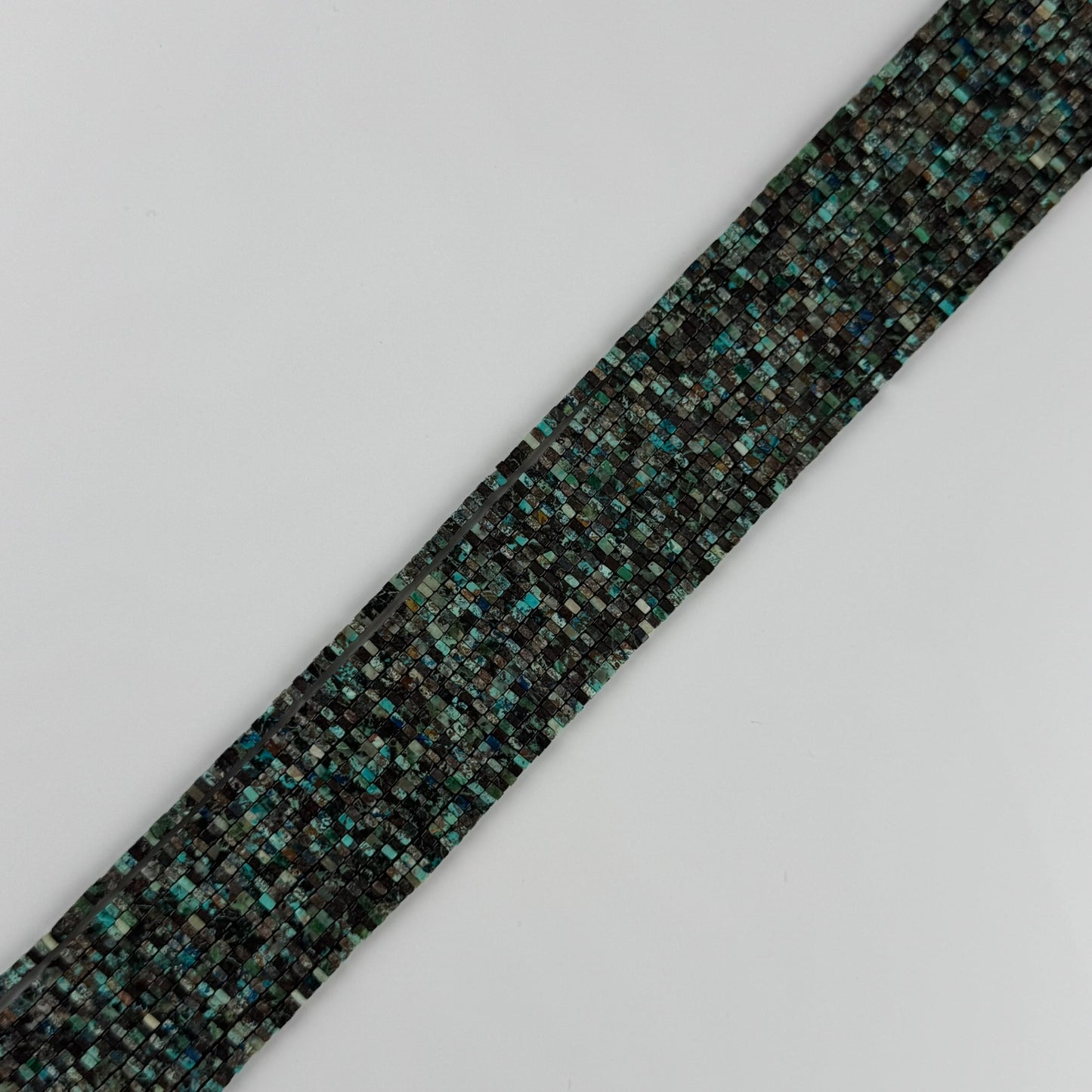 Flat Square Shattuckite Rare Gemstone Beads - (AAA Quality)