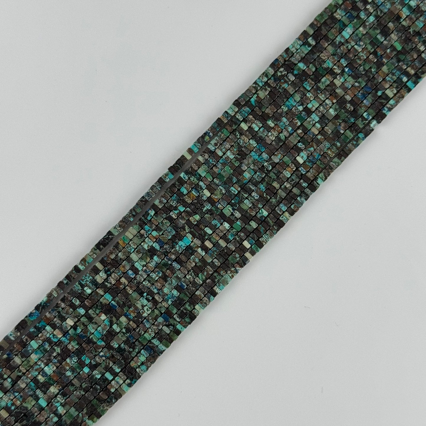 Flat Square Shattuckite Rare Gemstone Beads - (AAA Quality)