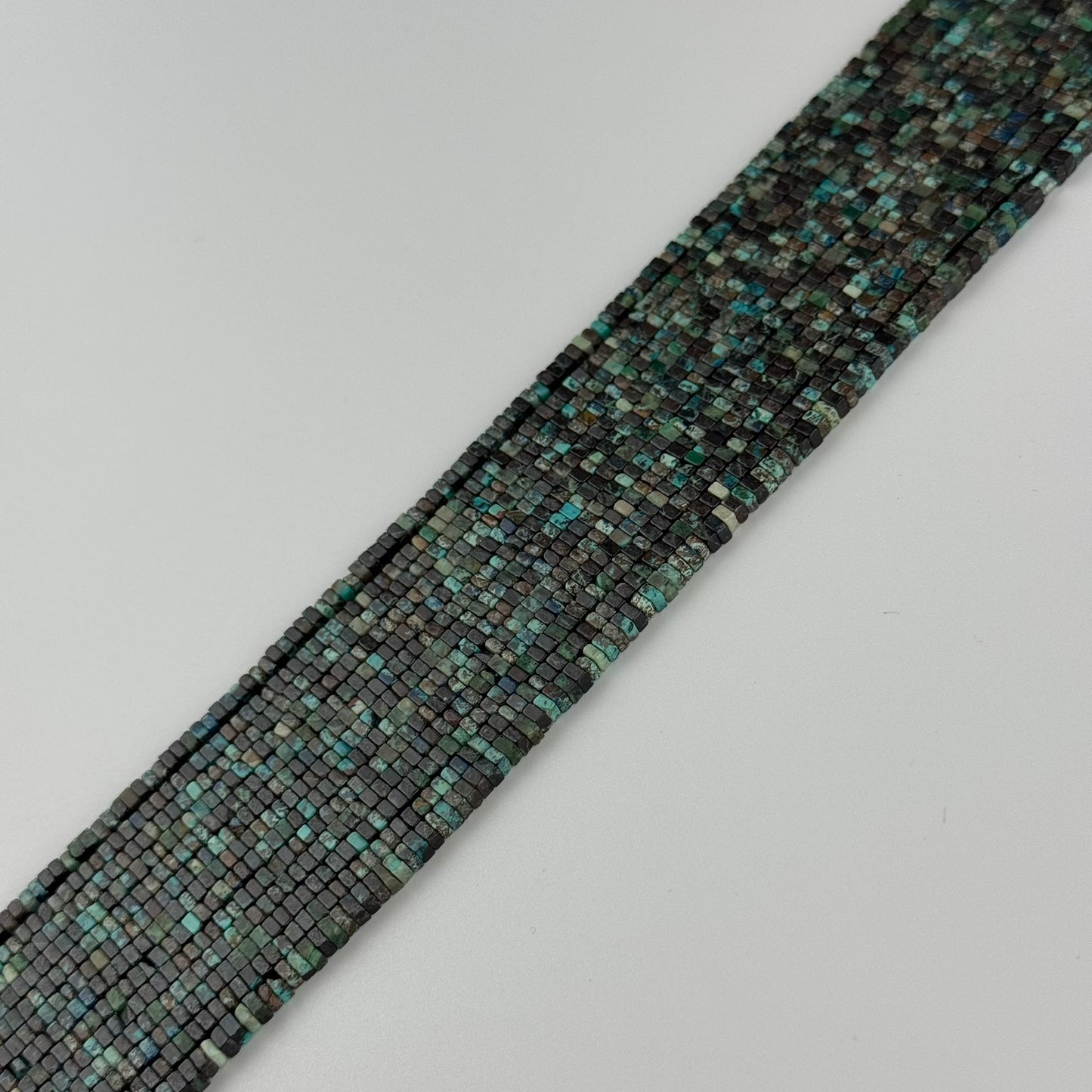 Flat Square Shattuckite Rare Gemstone Beads - (AAA Quality)