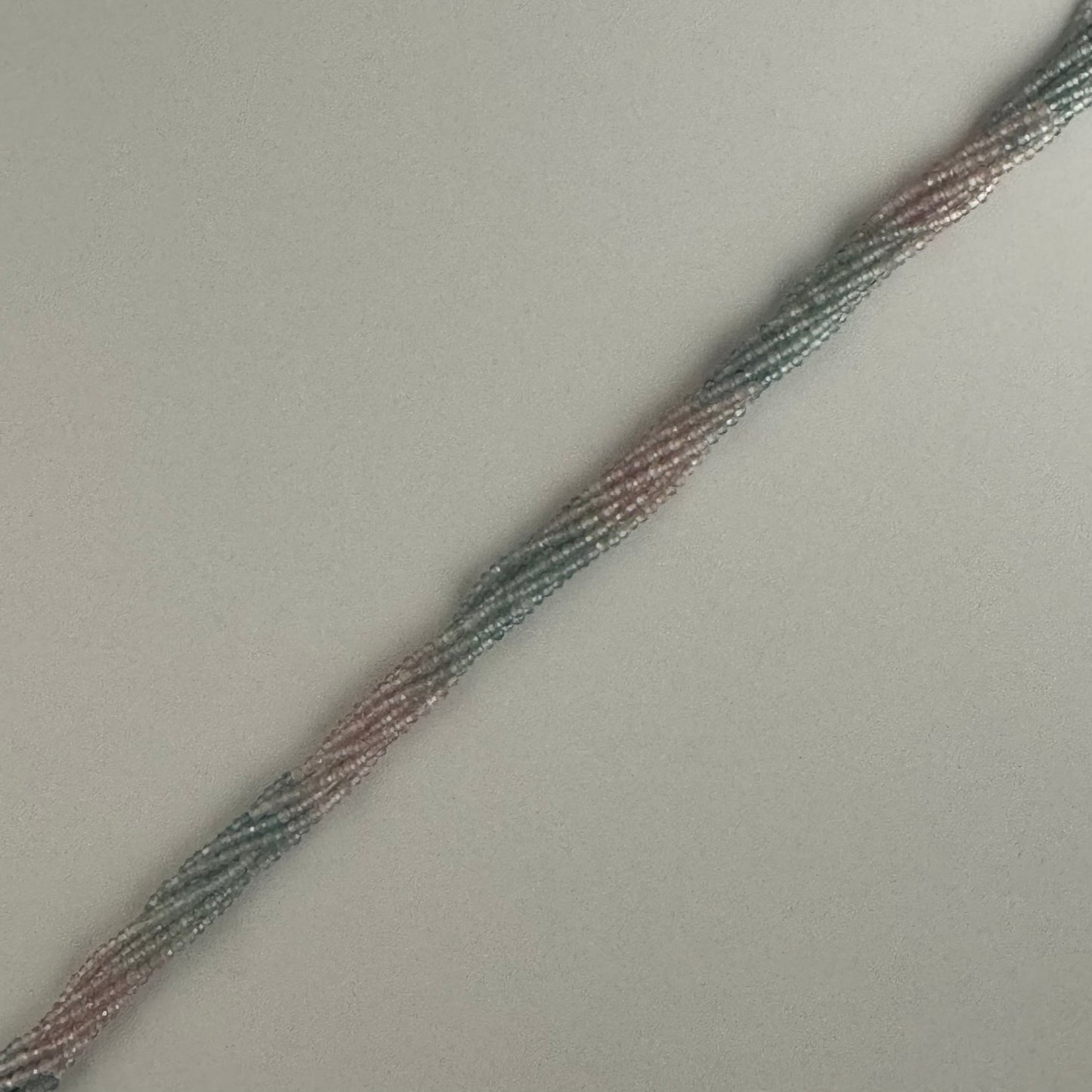 Aquamarine Morganite Faceted Round Beads