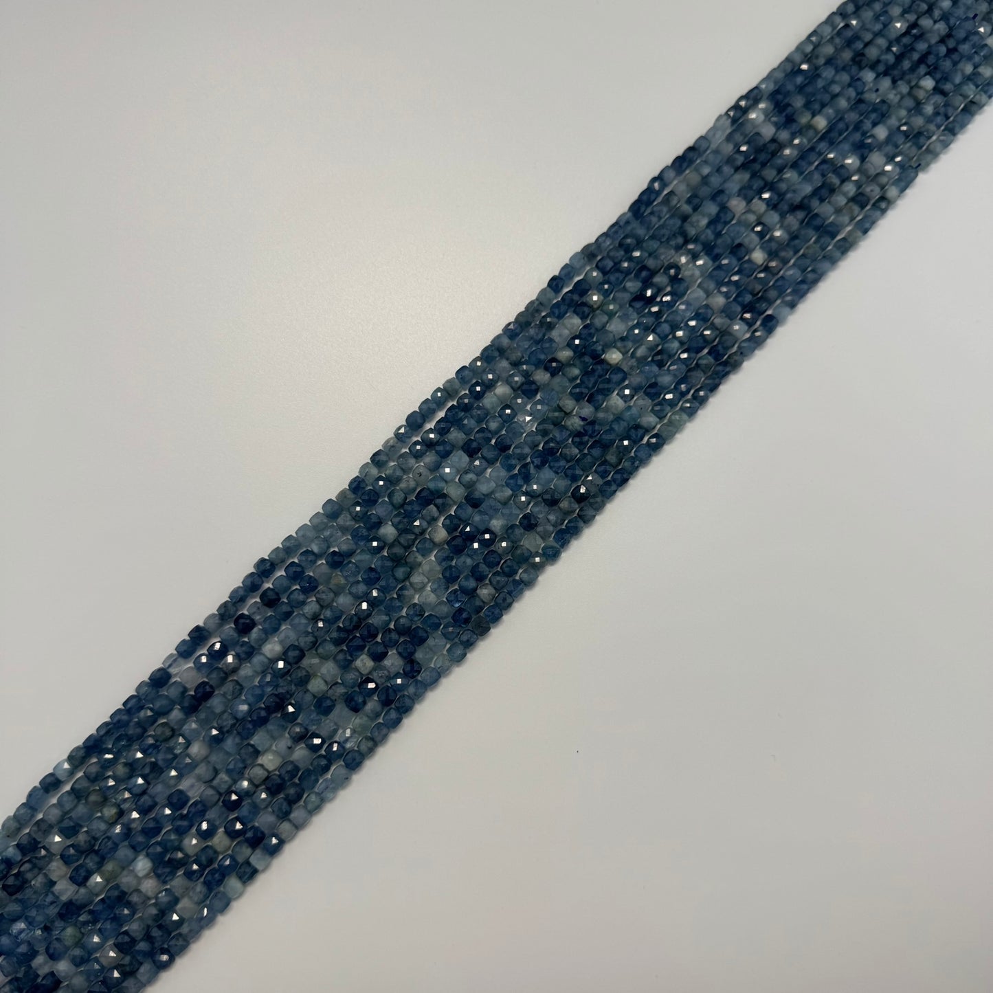 Aquamarine Square Gemstone Beads