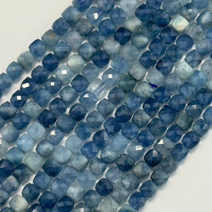 Aquamarine Square Gemstone Beads