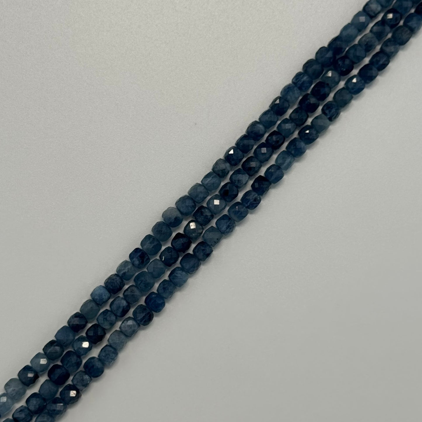 Aquamarine Square Gemstone Beads