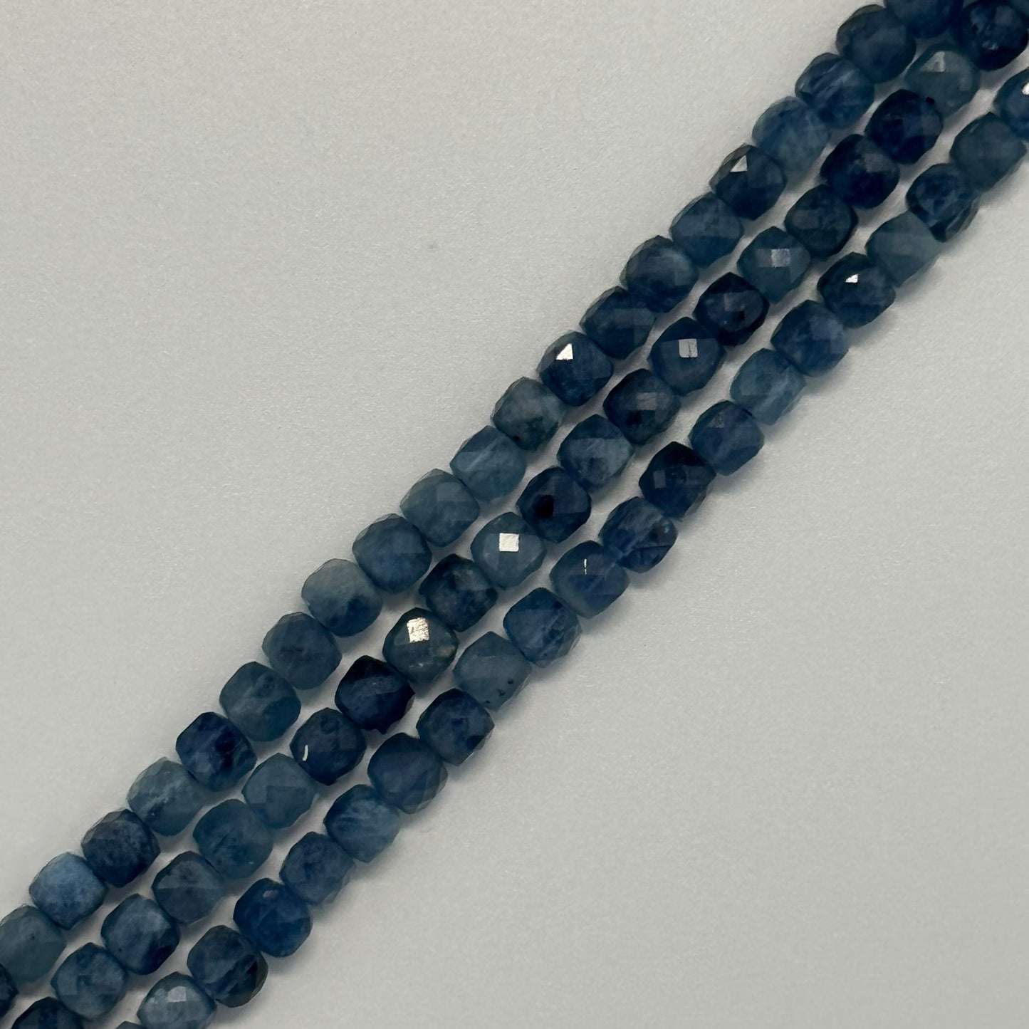 Aquamarine Square Gemstone Beads