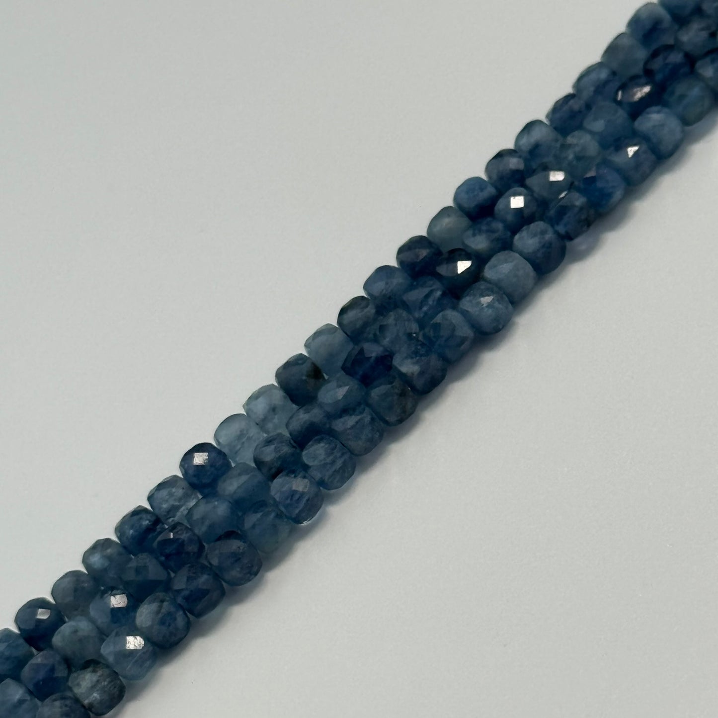 Aquamarine Square Gemstone Beads