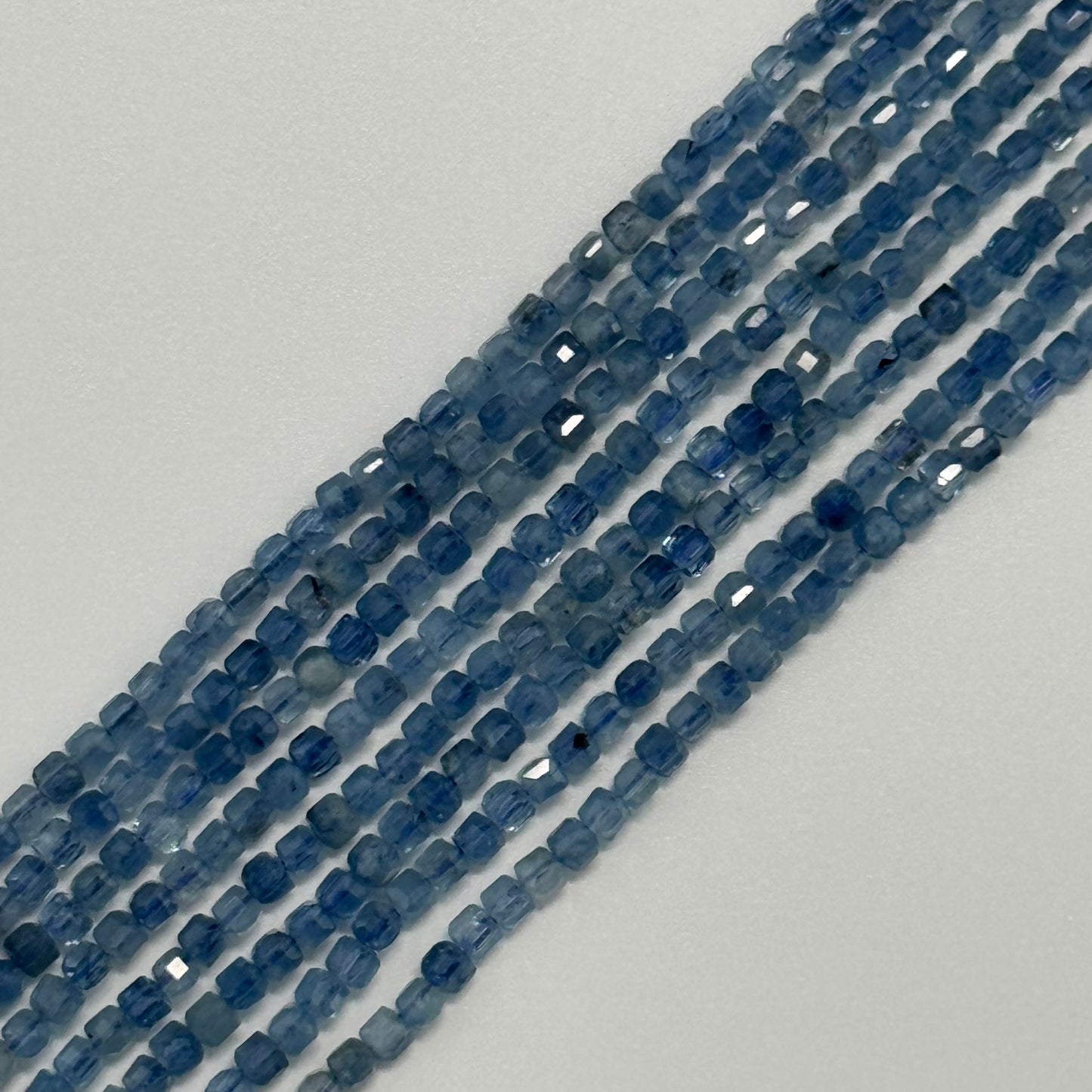 Aquamarine Square Gemstone Beads