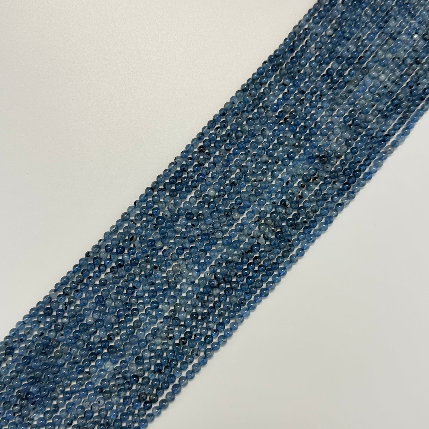 Aquamarine Round Polished Beads - (AA Quality)