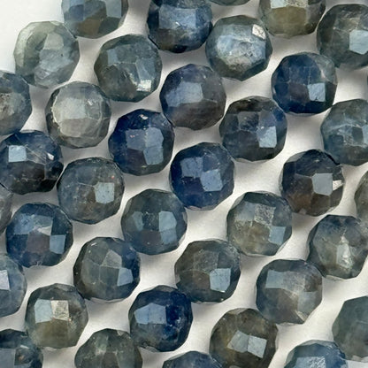 Sapphire Natural Faceted Round Beads