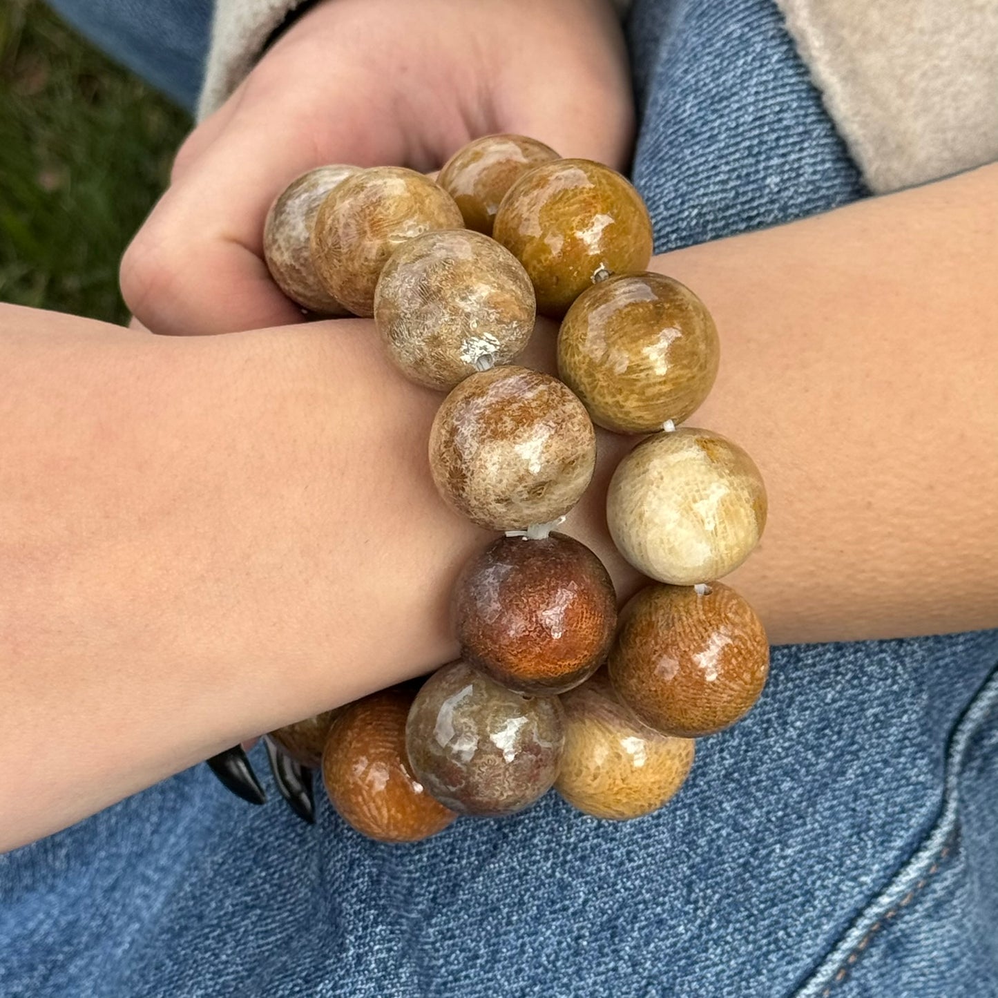 Bracelet: Fossilized Coral Bracelet