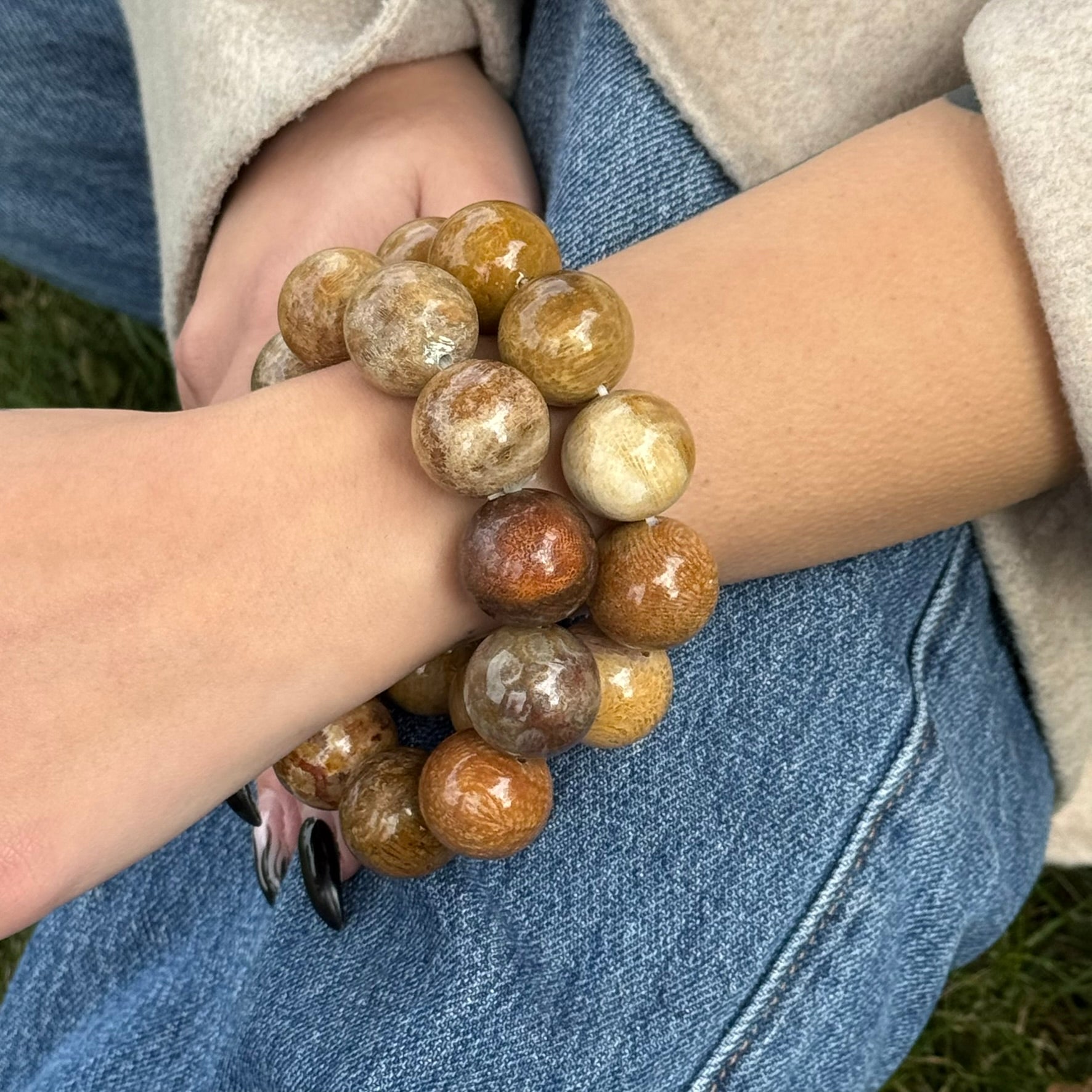 Bracelet: Fossilized Coral Bracelet