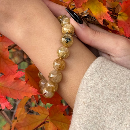 Golden Rutilated Quartz Bracelet – Premium Quality Natural Stone Accessory