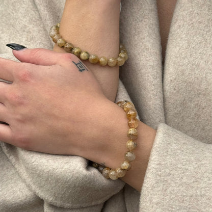 Golden Rutilated Quartz Bracelet – Premium Quality Natural Stone Accessory
