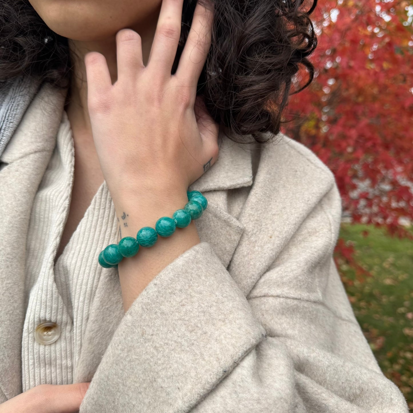Brazilian Amazonite Bracelet – Natural Blue-Green Gemstone Jewelry - (AAA Quality)