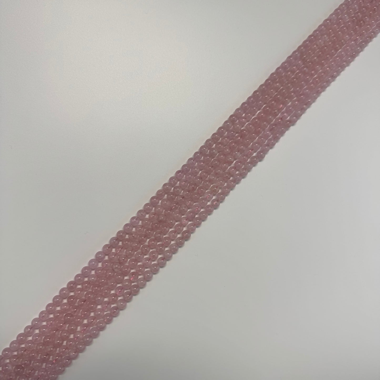 Morganite Polished Round Beads - (AAA Quality)