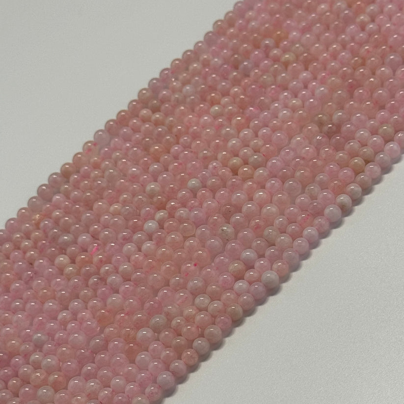 Morganite Crystal Beads