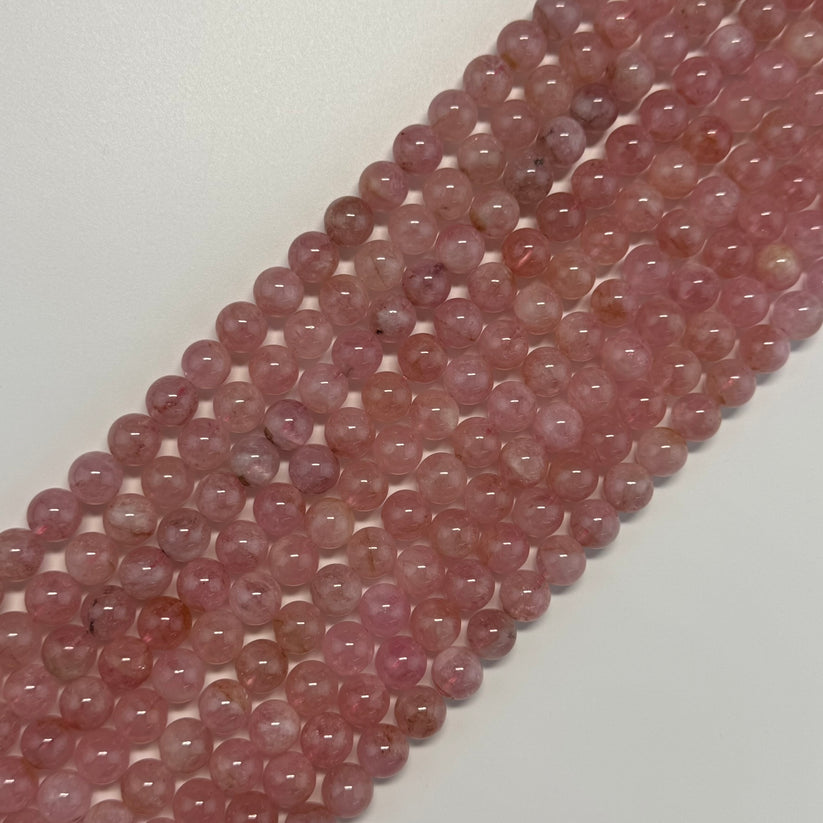 Morganite Crystal Beads